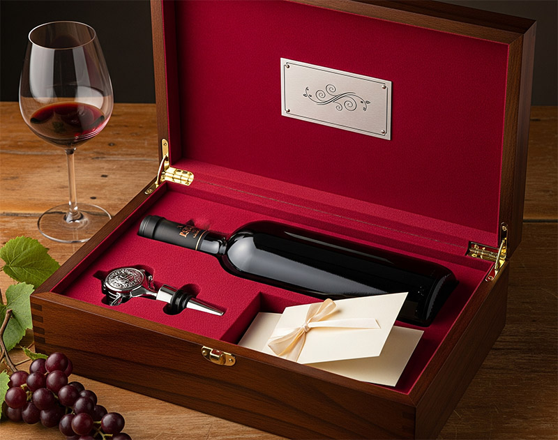 Estuches de vino para regalar, regalos para amantes del vino, un buen vino tinto para regalar